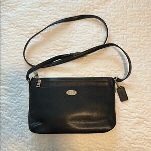 Coach Black Leather Crossbody Bag
